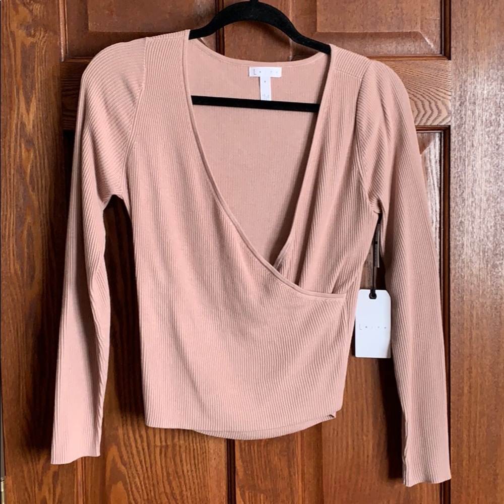 Blush Wrap top